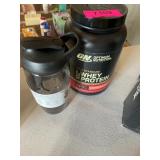 Whey protein powder 1.5lb and Shaker bottle 24oz