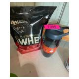Whey protein powder 1.5lb and Shaker bottle 32oz