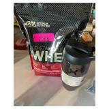 Whey protein powder 1.5lb and Shaker bottle 24oz