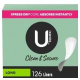 U by Kotex Panty Liners, Light Absorbency 126ct