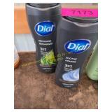2ct Dial 3in1 Body+Hair+Face Wash 16oz 2 scents