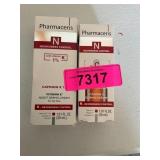 Pharmaceris night cream 1oz & vitamin c serum 1oz