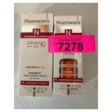 Pharmaceris night cream 1oz & vitamin c serum 1oz