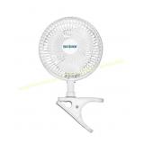 Hurricane Classic 6" Clip Fan, 2-Speed White