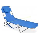 Ostrich Chaise Lounge 72"x22" Blue Beach Chair
