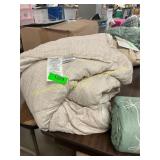 Tan comforter 112" x 92"