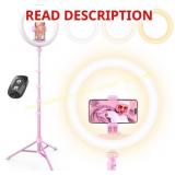 UBeesize 12" Ring Light with Tripod (Pink)