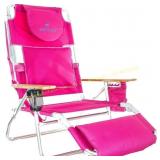 Ostrich Deluxe 3N1 Recliner Beach Chair Pink