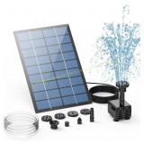AISITIN 2.5W Solar Fountain Pump 6 nozzles