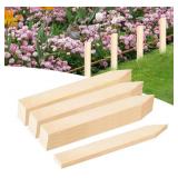 25 Pcs 12" Wood Stakes, Pointed Tip