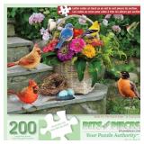 Bits and Pieces Birds on Porch Steps Puzzle