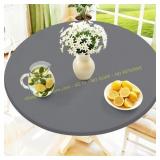 Moosfor Spandex Round Tablecloth, 42"-50"