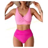 Fanuerg Women High Waisted Bikini Set