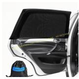 PEMOtech Car Window Shades (2 Pack) Black