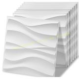 Art3d 24 Pack 3D Wall Panels, 19 Sq Ft, White