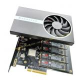Quad PCIe4 NVMe M.2 SSD Adapter Card (IX8024)