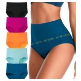 ASIMOON High-Waisted Cotton Panties Women Sz 5XL