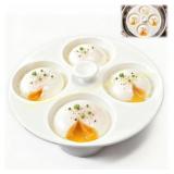 Ceramic Egg Poacher Pan Nonstick 4 Eggs