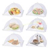 Large 17"x17" Mesh Food Covers, 6-Pack, White