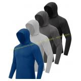 BOOJO 4 Pack Sun Hoodie UV 50+ Shirts Sz XL