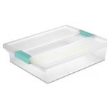 3ct Sterilite Large Clip Box   Stackable Bin
