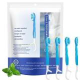 Travel Toothbrush Set with Mint Paste, Has been op