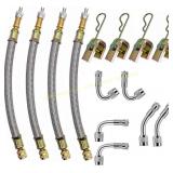 Valve Stem Extensions 6Pcs Brass, & small brass dr
