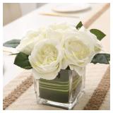 GreenHouzz Peony Centerpiece (Cream)
