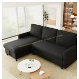 Walsunny 3 Seater L-Shaped Sleeper Sofa Bed