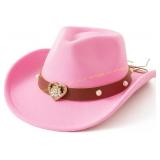 Jastore Kids Cowboy Hat with Heart Buckle