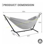 Lazy Daze heavy-duty hammock with 9-ft stand