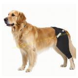 GREY Dog Rear Leg Sleeve for Licking - Left, L