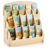 Yuntau 15-Compartment Wood Bookmark Display