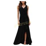 FQA Long Black Evening Gowns for Women