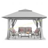Crown Shades 13x13 Pop Up Gazebo, Grey