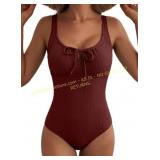 Aleumdr Womens One-Piece Swimsuit Cutout