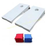 All Weather Corntoss Cornhole Game, White