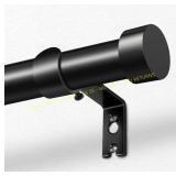 32-144 curtain rod black