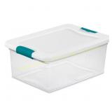 12ct 15 Qt. Latching Storage Box, Damaged, every c