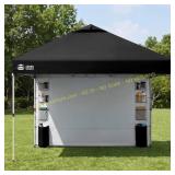 10x10 crown shades Canopy W/ pocket sidewall, BLAC