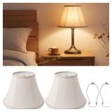 Bell Lamp Shades Set of 2, Beige