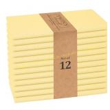 TWINY Cotton Cloth Napkins 12, Yellow