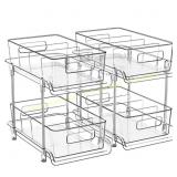 HIHEGD 2-Tier Bathroom Organizer with Dividers