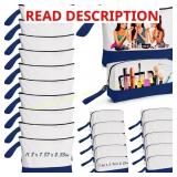 AMDAILY 20Pcs Canvas Makeup Bag with Bottom