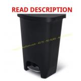 Glad Trash Can with Lid, 13 Gal, Black