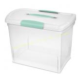 Ct 6 Sterilite Clear Storage Box Stackable