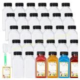 20 Pack 8oz Empty Plastic Bottles with Caps