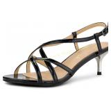 Allegra K womens Sandal heeled sandal, light pink