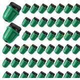 50 Pcs 1/4" Irrigation Tubing End Plugs, Green