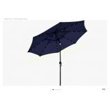 Market umbrella with lights